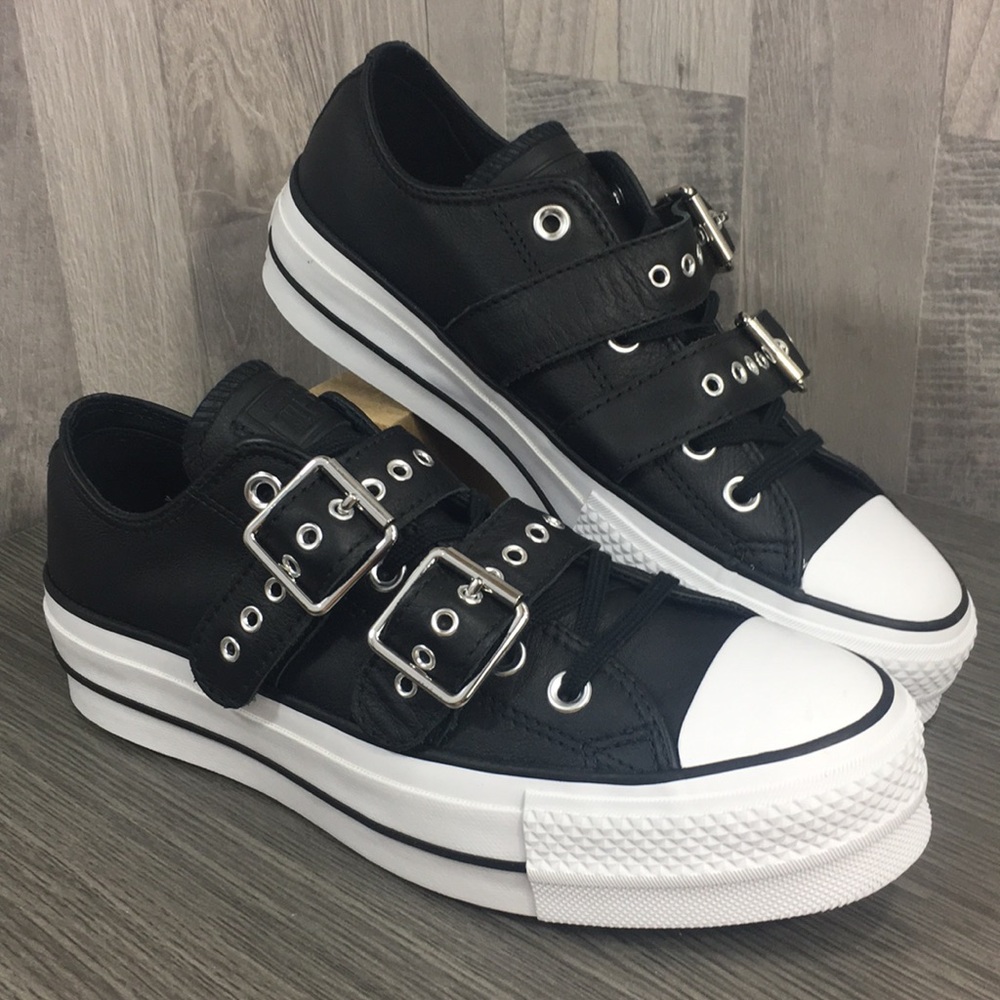 Converse CTAS BUCKLE OX black/black/white - Picture 2 of 8